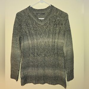 prAna gray variegated sweater size small